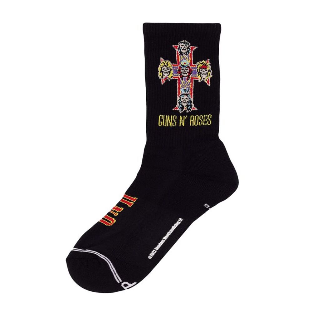 Guns N Roses Unisex Adult Appetite For Destruction Crew Socks / Black